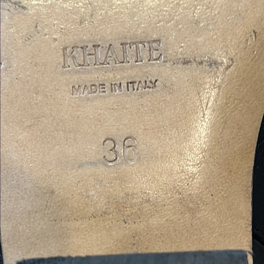 Khaite Marfa Black ankle Leather Boots size 36 - Picture 4 of 7